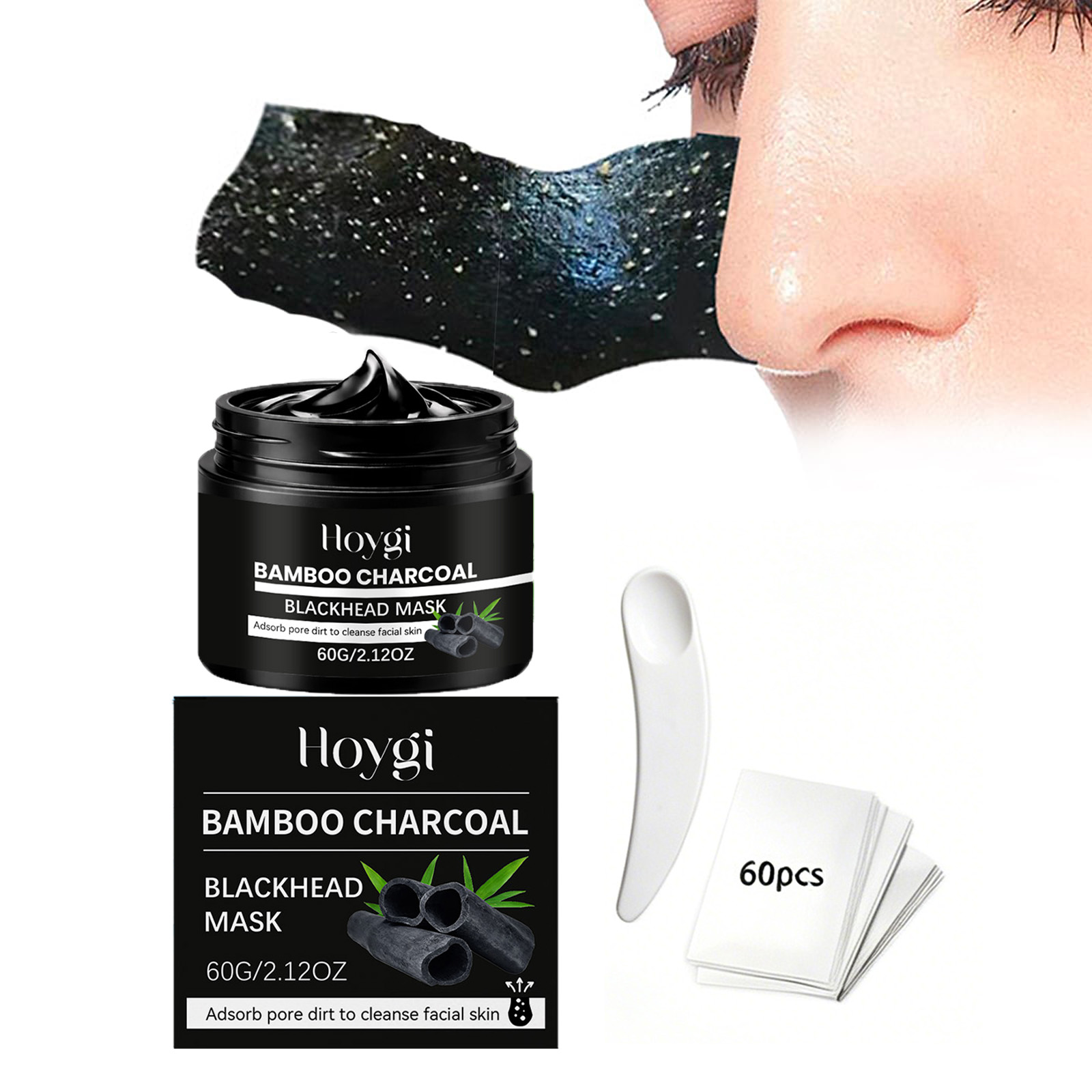 Face Mask Skincare - Maschera Peel-Off al Carbone di Bambù