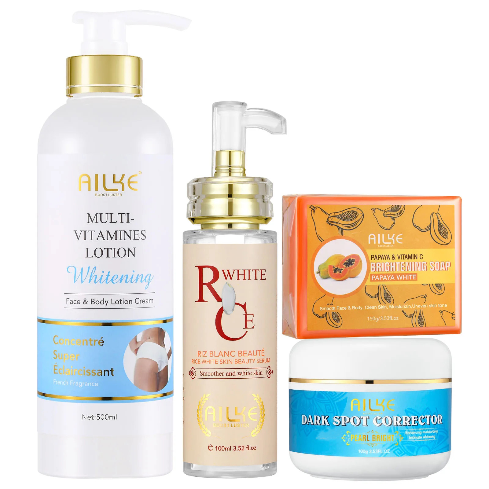 Vitamin C Serum - AILKE Lozione Corpo Sbiancante Multi Vitamine