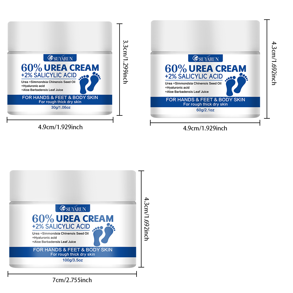 SUYARUN 60% Urea + 2% ACIDO SA - Urea Foot Cream recensione e prezzo